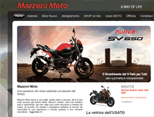 Tablet Screenshot of mazzonimoto.it